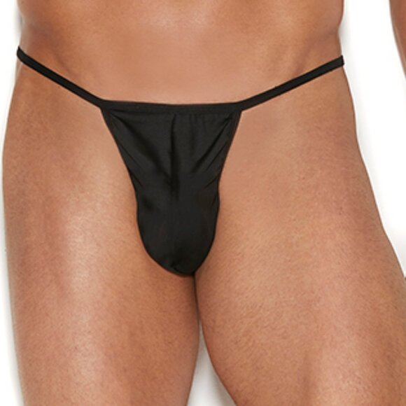 Experience ultimate comfort and style Mens black g-string pouch with T back - Picture 4 of 8